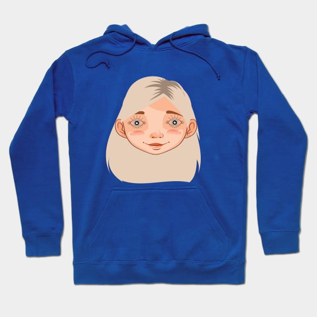 The woman is the same, only the eyes are different Hoodie by Ernesta 